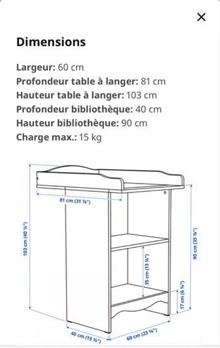 Table à langer - photo numéro 3