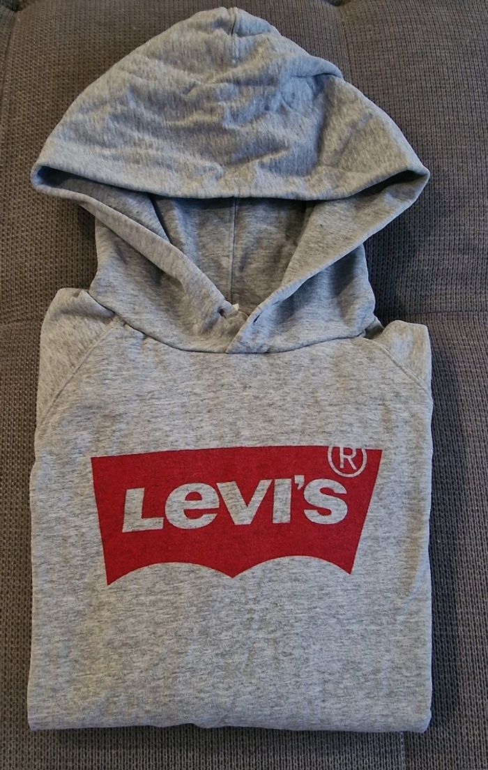Sweat à capuche Levi's gris - photo numéro 2