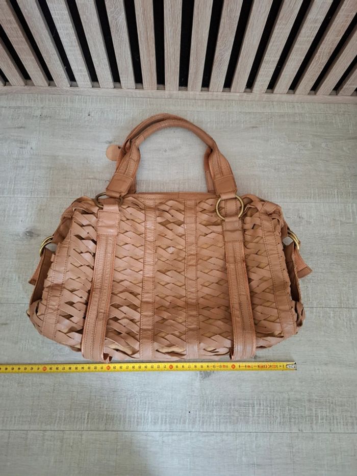 Sac cuir tressé marron - photo numéro 16