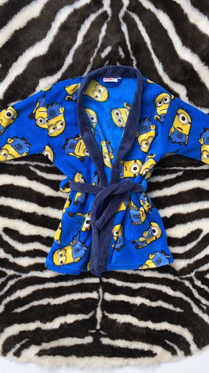 Peignoir 100%polyester tout doux 4 ans les minions