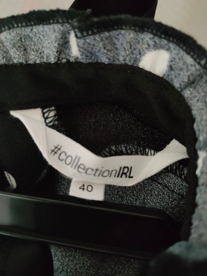 Blouse à pois, nœud dans le dos - photo numéro 4