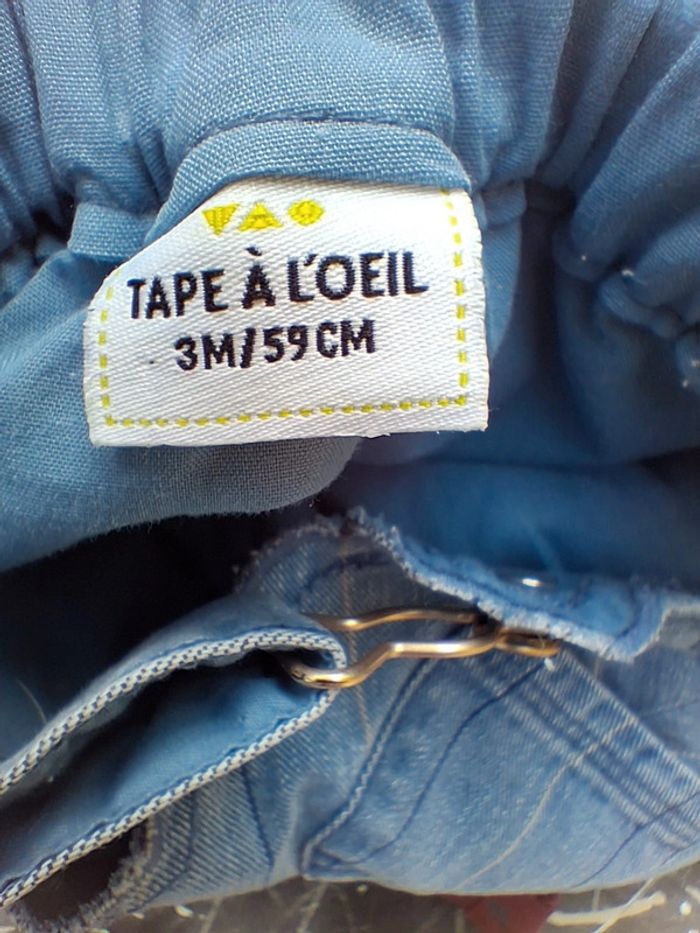 Robe salopette en jean Tape à l’œil 3 mois - photo numéro 7