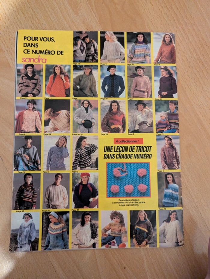 Magazine vintage tricot Sandra n°76 - photo numéro 2