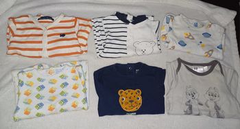 Lot 6 pyjamas en coton 3 mois