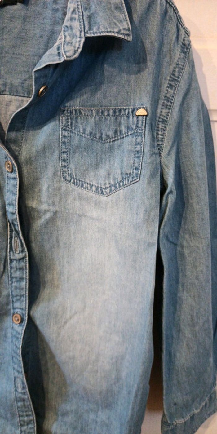 Chemise en jeans fille - photo numéro 2