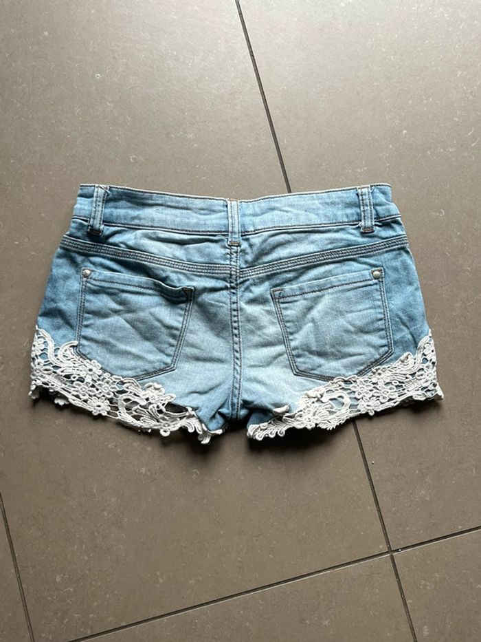 Short court jean dentelle pimkie XS - photo numéro 4