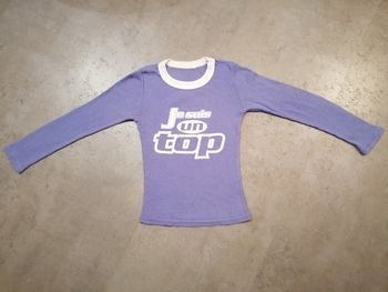 Top manches longues mauve 6/10 ans
