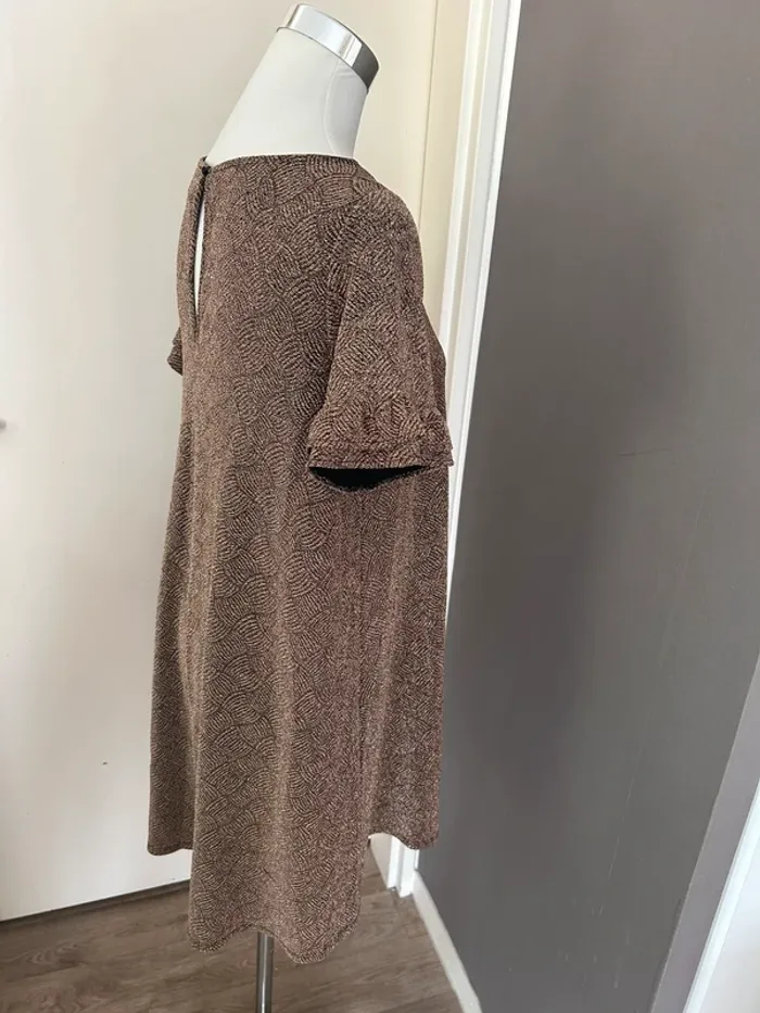 Sezane robe Janet , noire dorée taille M/38 - photo numéro 7