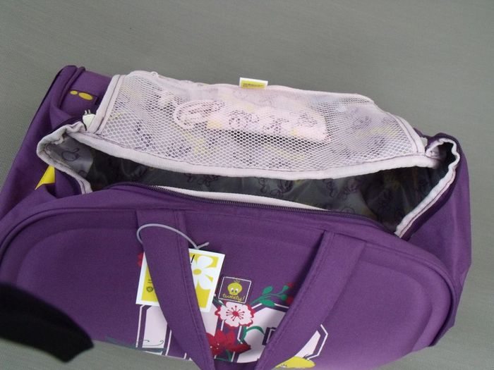 lot sac de voyage valise Titi Tweety Neuve Rose Mauve Fille - photo numéro 2