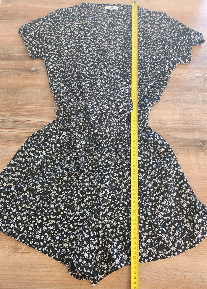 combi short noire à motifs blancs excellent état Taille 40 La Halle polyester - photo numéro 6