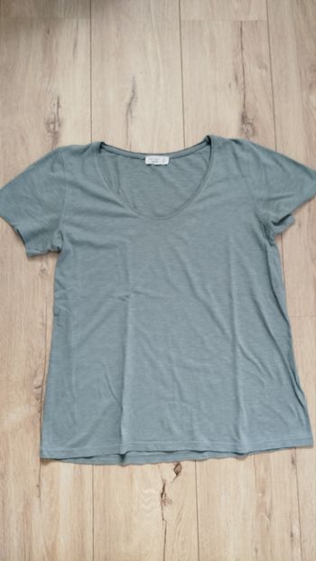 T shirt décolleté vert clair Bonobo M 38