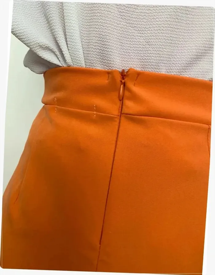 Jupe droite orange Tally Weijl - photo numéro 4
