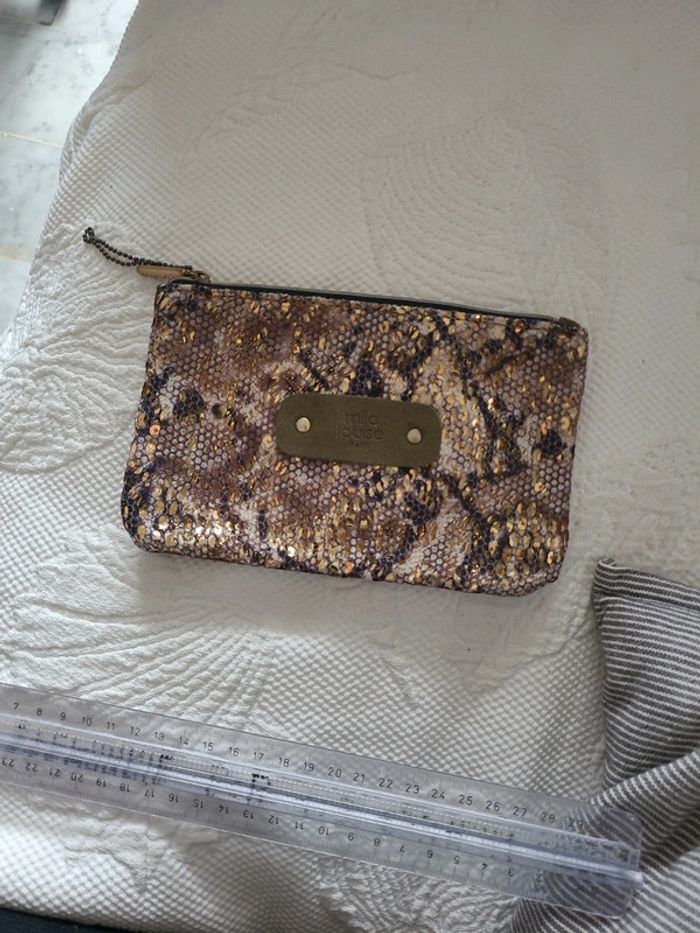 Petite pochette mila louise kaki