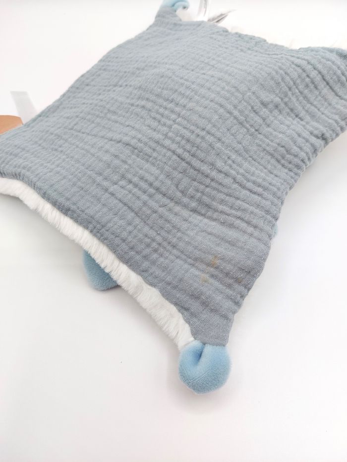 Doudou et Compagnie ours pétale blanc bleu BOHAIME DC4023 lire description - photo numéro 5