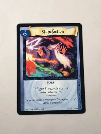 Carte Harry potter stupéfaction