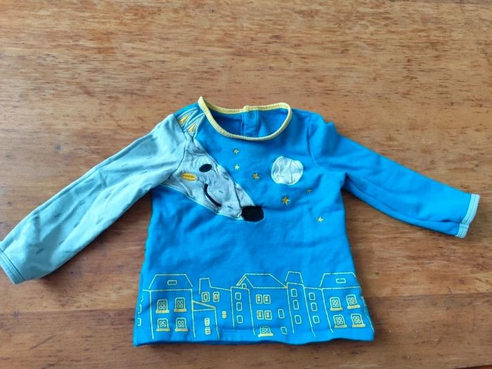 Pijama 2 pièces taille 24mois DPAM - photo numéro 2