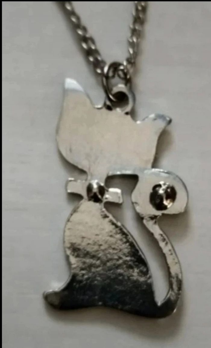 Collier chat rose - photo numéro 4