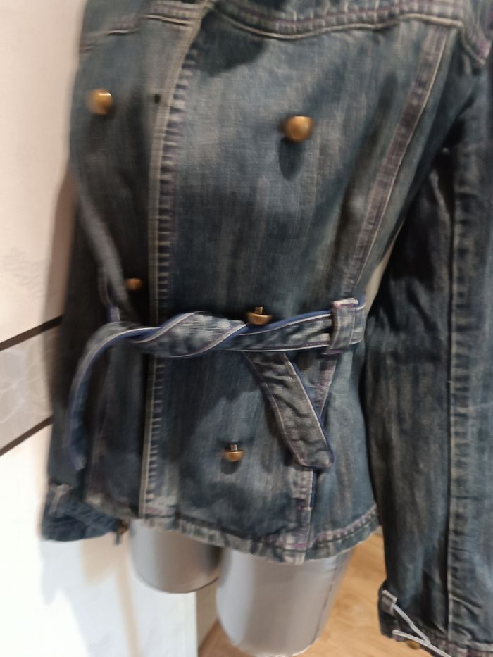 Veste jean femme t 38 etam - photo numéro 4