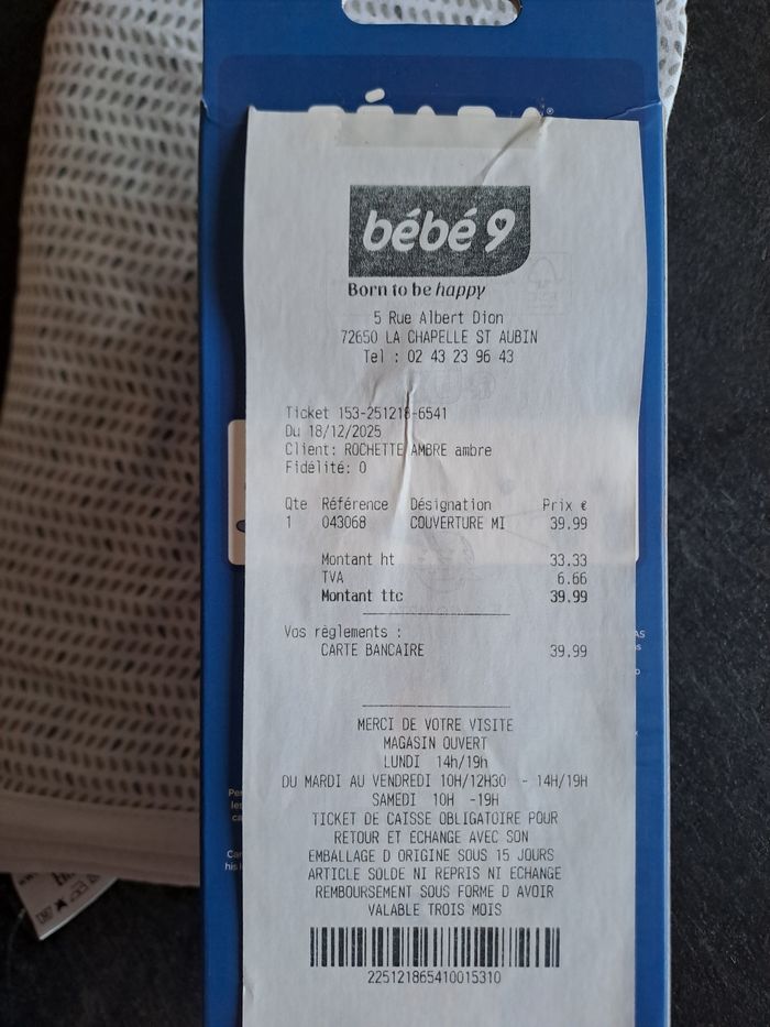 Couverture "Miracle" BEABA - photo numéro 3