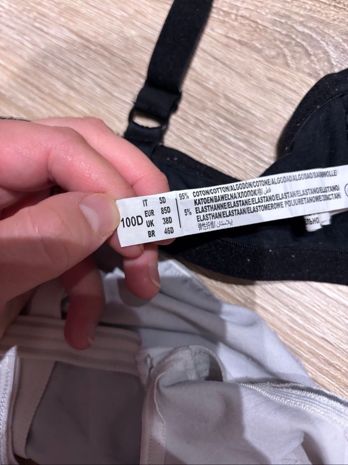 Lot de 3 soutiens gorges d’allaitement XL - photo numéro 3