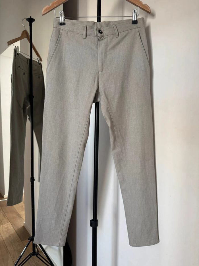 Pantalon élégent beige clair taille 36 Zara