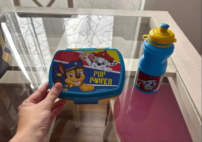 Gourde et boîte à goûter pat patrouille neuve