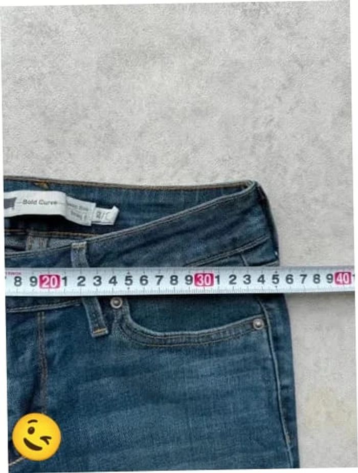 Jeans Levi's Bold Curve W27 FR36 coupe droite bleu Femme Women pan530b - photo numéro 5