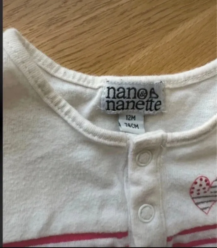 Robe marinière Nano et Nanette fille 12 mois - photo numéro 2