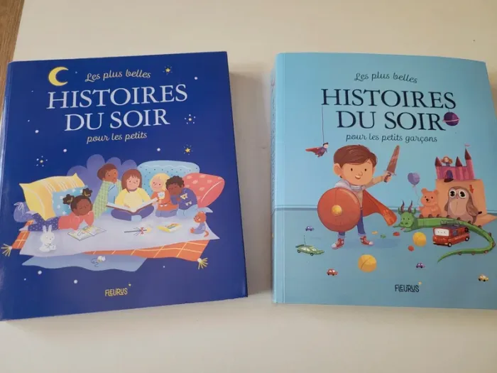 Lot 2 livres les plus belles histoires du soir