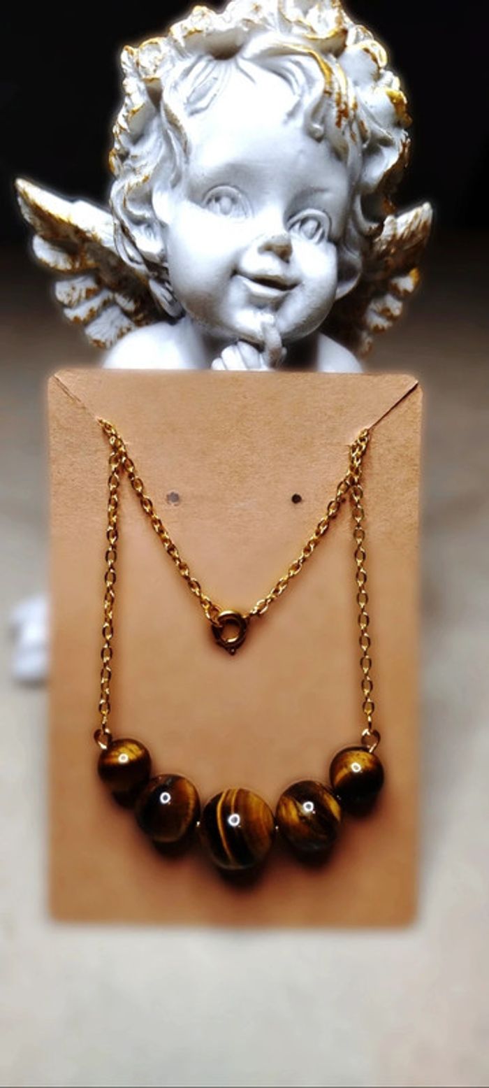 Superbe Collier Œil de Tigre