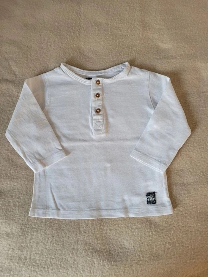 t-shirt Manches Longues kiabi 6 mois 69 cm