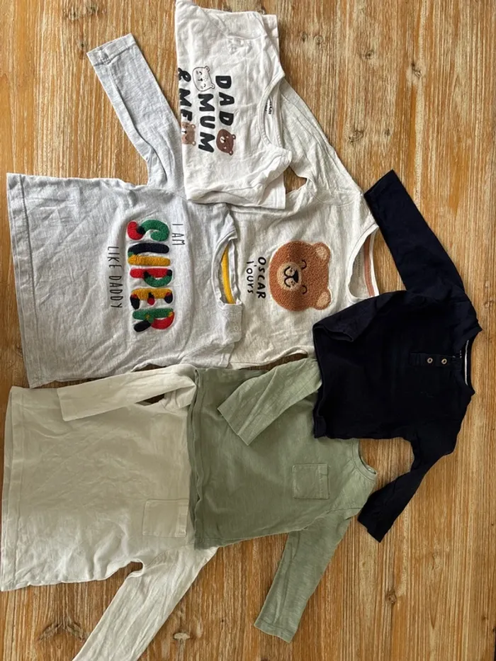 Lot tee shirt manches longues