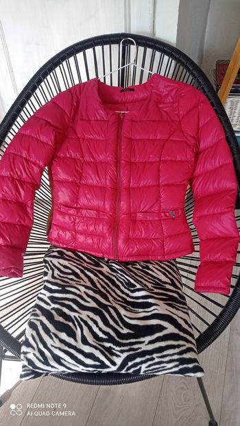Doudoune IKKS rose en duvet et plumes taille S, excellent état !
