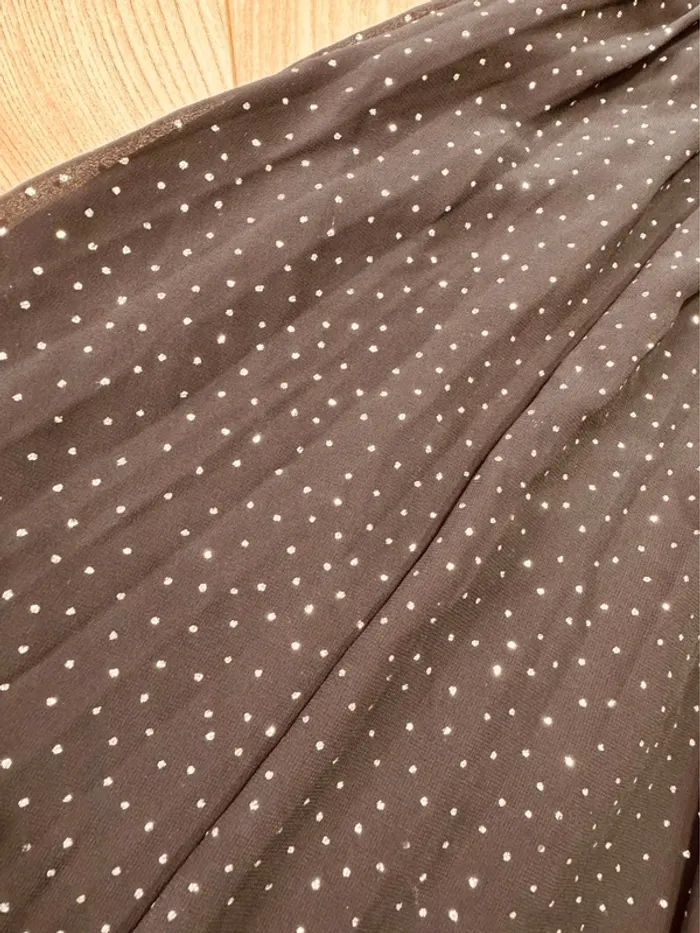 Taille 7 ans robe fête fille Palomino noire argenté * tulle poids scintillant * 🎄 - photo numéro 3