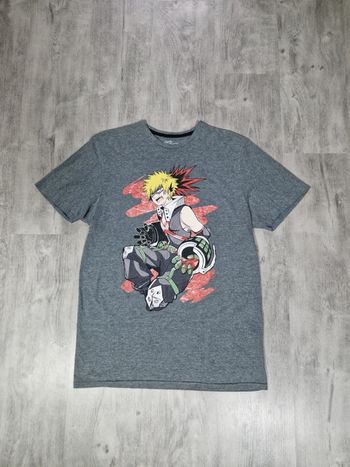 T shirt Imprimé Bakugo My Hero Academia Con Comic Gris Taille L Homme