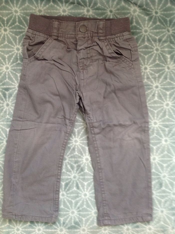 Pantalon doublé gris Tape à l'œil - 12 mois
