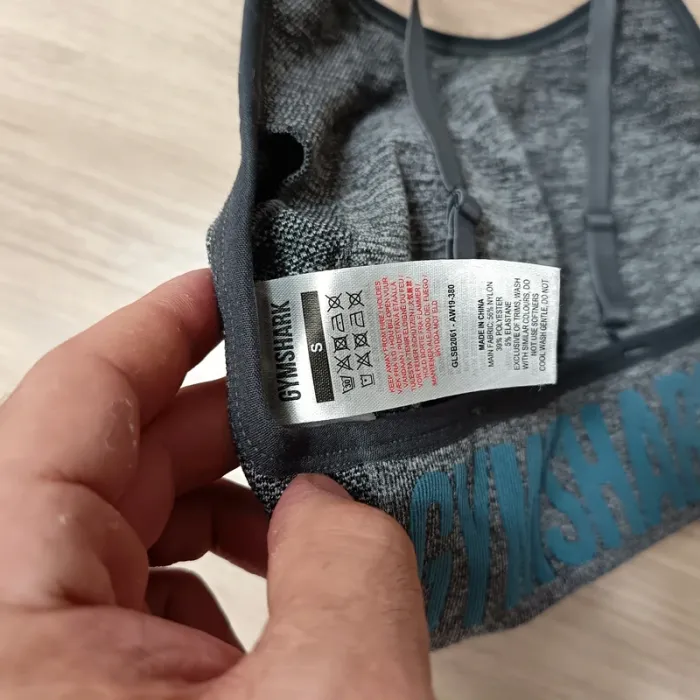 Brassière gymshark femme s gris foncé chiné - photo numéro 4
