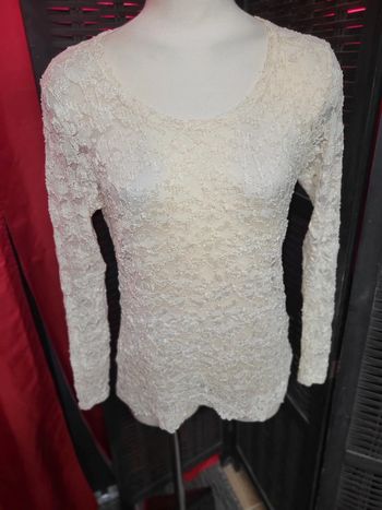 Haut dentelle creme 42/44