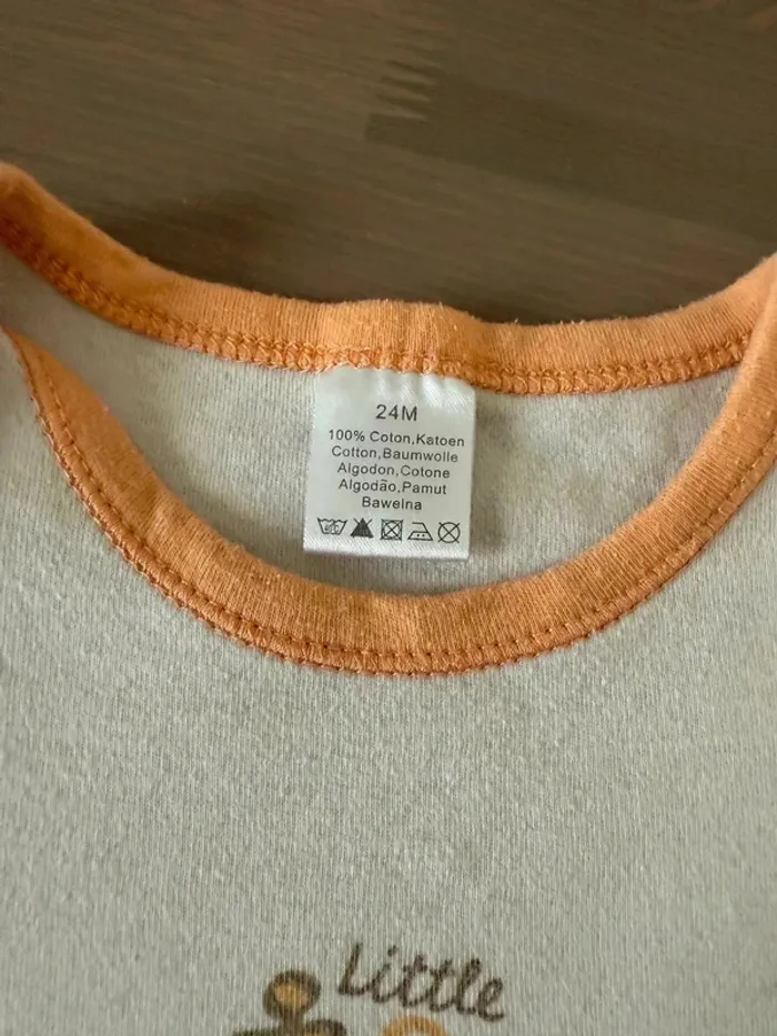 Body Bébé Motif Girafe - Très Bon État - Taille 2 Ans - photo numéro 2