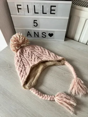 Bonnet chaud doublé 4-5 ans