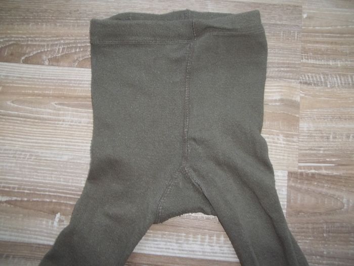 Collant kaki à rayures marron 10 ans - photo numéro 3