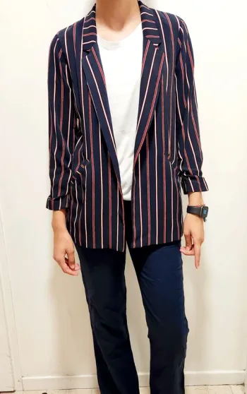 Blazer à rayures Pull&Bear – Taille M