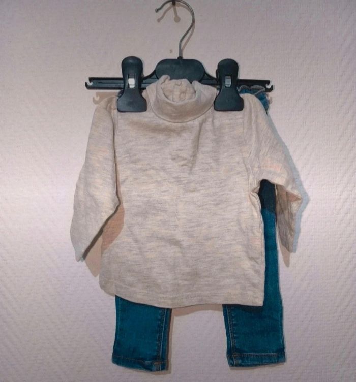 Ensemble jeans + sous pull