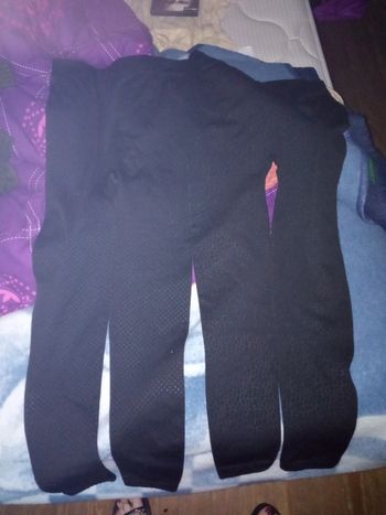 2 leggings noires XL