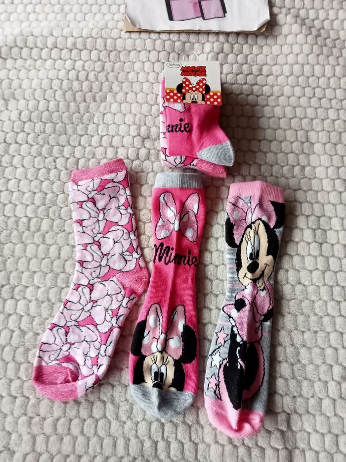 3 paires de chaussettes Minnie 27/30