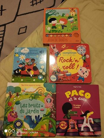 Lot de 5 livres sonores