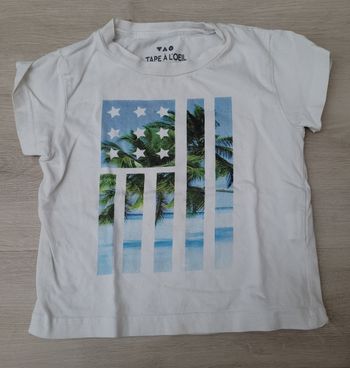 T shirt tape a l oeil 2 ans