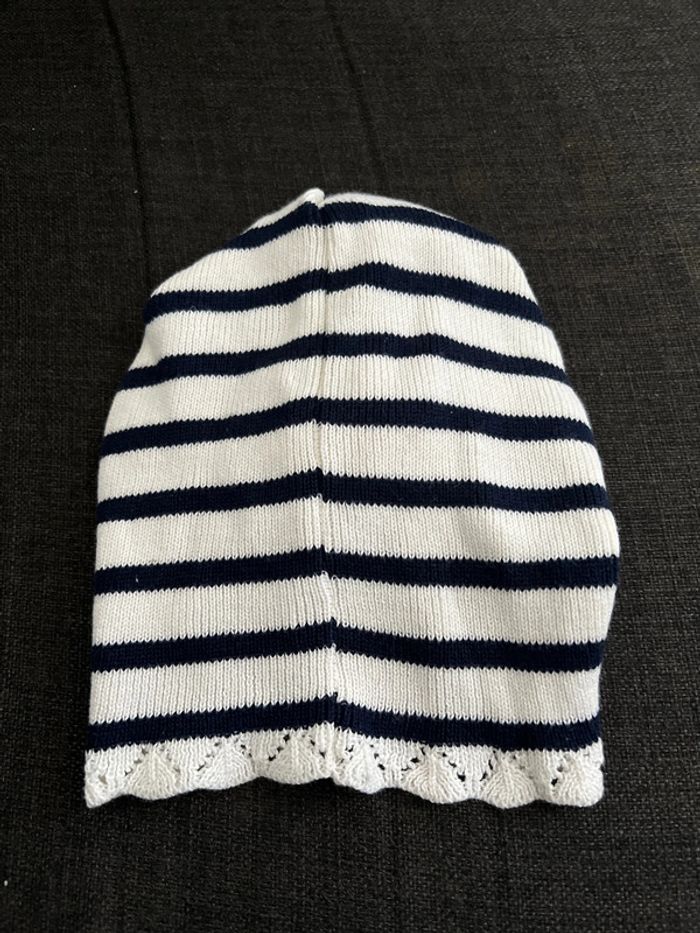 Babyontop bonnet de naissance en coton bio bébé fille - photo numéro 3