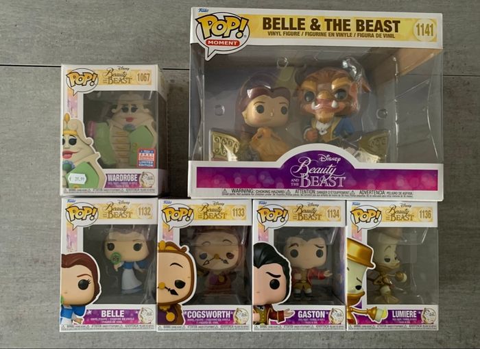 Figurines Funko Pop Disney La Belle et la bête