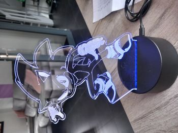 Lampe 3D illusion Sonic neuve